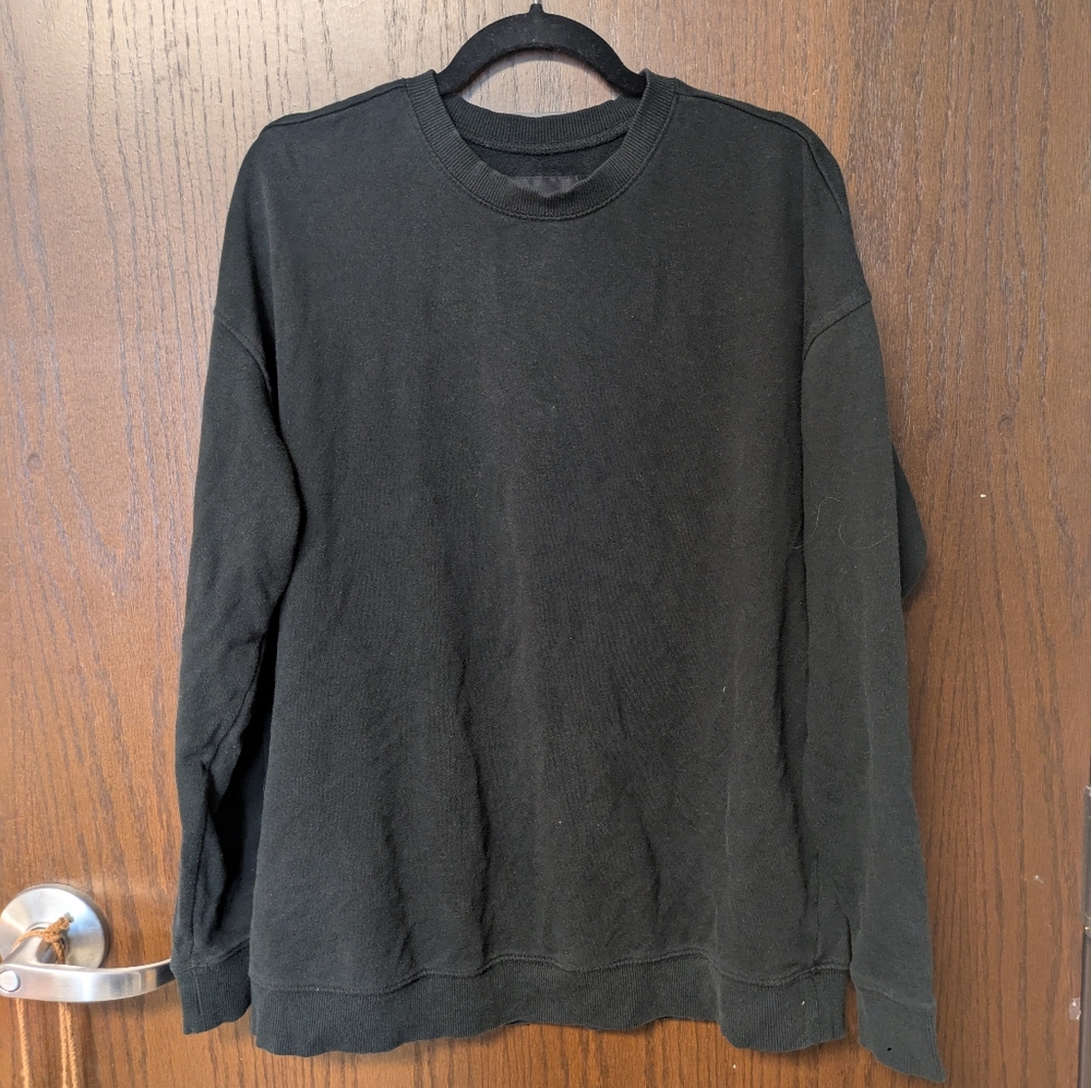 Target Black Crew Neck Sweatshirt Women's Size Medium Cotton Cozy
